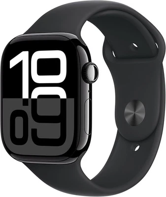 Apple Watch Series 10 [Cellular, GPS, 46mm] Smartwatch with Jet Black Aluminium - Bild 1 von 2