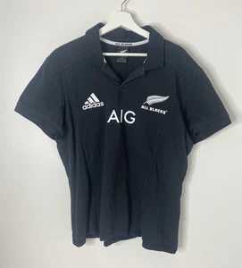Adidas Neuseeland All Blacks 2014/15 Trikot Polo XL SCHWARZ - Bild 1 von 9