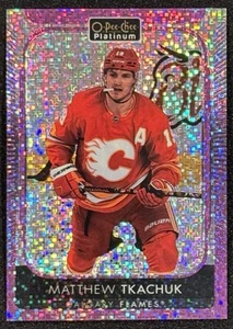 2021-22 O-Pee-Chee Platinum Violet Pixel /299 Matthew Tkachuk #198 - Foto 1 di 2