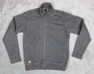 Herren DC Shoes Skate grau durchgehender Reißverschluss Jacke Large - Bild 1 von 7