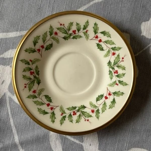 Lenox Holiday Dimension Weihnachten 6" Untertasse HERGESTELLT in den USA - Bild 1 von 3