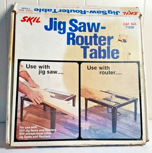 Neu Vintage SKIL Stichsäge Frästisch Modell 71026 mit Box konvertiert die meisten Werkzeuge NOS - Bild 1 von 10