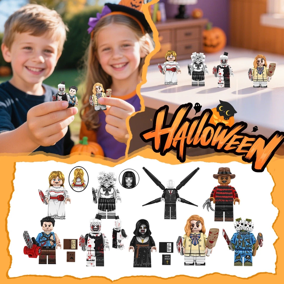 MARKNLOS Horror Serie Minifigur Baustein Set Spielzeug Figuren Kind Geschenk Actionfigur