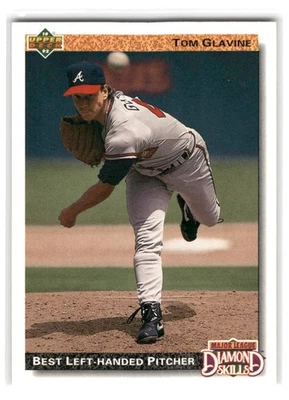 Tom Glavine 1992 Upper Deck Baseball #713 Atlanta Braves - Image 1 of 2