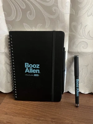 New Booz Allen Swag Logo Lot Journal Planner & Pen Employee Items - Image 1 of 4