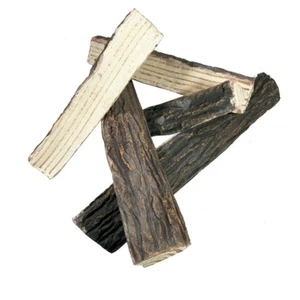 Keramik-Holz, Keramikscheite, Keramik Deko-Holz, Kamin Zubehör, Spaltholz 1kg - Bild 1 von 2