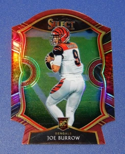 2020 Panini Select * Joe Burrow Rookie * Die-Cut Red Prizm #46 🐅Cincinnati 🐅 - Picture 1 of 3