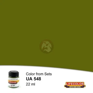 LifeColor Set di colori per pittura acrilica RAF WWII verde chiaro satinato FS 34102 UA548 - Foto 1 di 1
