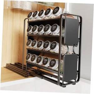 Spice Rack Organizer Drawer Cabinet: Pull Out Spice Seasoning Organization  - Picture 1 of 7