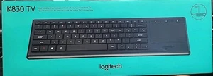 Logitech K830 TV Wireless Illuminated Keyboard Touchpad Open Box Seltener Fund - Bild 1 von 4