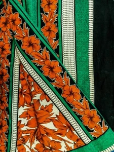 Pure Cotton Saree 5 yards Sari India Recycled Vintage Printed Fabric PCS6434 - Picture 1 of 9