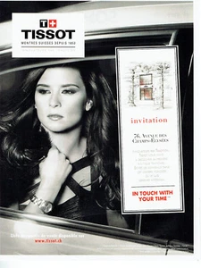 Publicité Advertising 058  2010   boutique montres Tissot &  Danica Patrick invi - Imagen 1 de 1