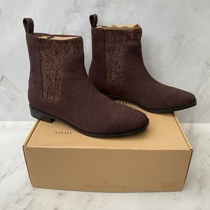 Womens Vivaia Riley Pro Chocolate Brown Square-Toe Chelsea Boots - UK Size 5.5 - Picture 1 of 10