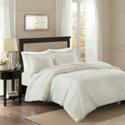 Madison Park Sloan Reversible 3-Pc. Chevron Comforter Set - FULL / QUEEN - Ivory - Image 1 of 4