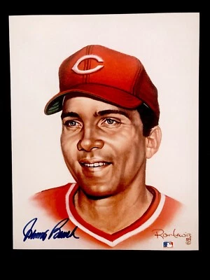 RETRATO LEYENDAS VIVAS #14 IMPRESIÓN 8X10, FIRMADO JOHNNY BENCH Foto 1 de 2