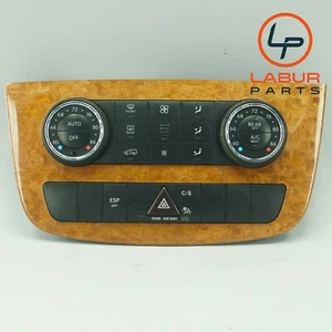 W251 06-13 Mercedes R Class A/C Heater Climate Control Panel w/ Wood Trim A1226 - Picture 1 of 8