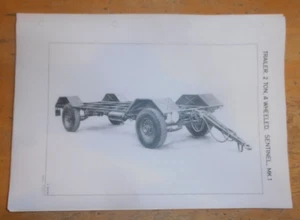 Sentinel 2 Tonnen Anhänger. ISPL. W.O.Code Nr. 12720.Fracht.Wohnwagen. Ablage.Büro usw. - Bild 1 von 6