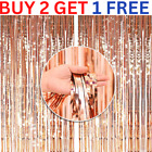 2m-3m Foil Fringe Tinsel Shimmer Door Curtain Wedding Birthday Party Decorations