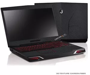 Naklejka na laptopa Carbon Cover Skin Protector do Alienware M17X R3 R4 2012 release - Zdjęcie 1 z 7