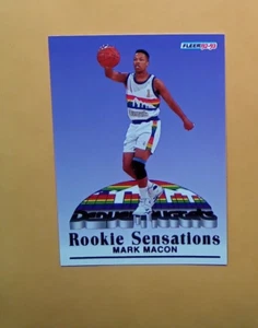 1992 93 Fleer Basketball Card #6 Of 12 MARK MACON  Nuggets  Mint - Picture 1 of 3