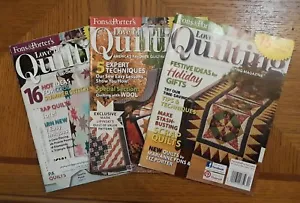Lot 3 Love of Quilting Magazines July/Aug, Sep/Oct, Nov/Dec 2012 Fons & Porter's - Imagen 1 de 5