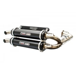 Trinity Racing Polaris RZR XPT / Turbo S Stage 5 Full Exhaust TR-4153D-BK - Picture 1 of 3