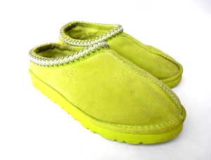 UGG Tasman Clog Lime Green Shearling Lining slippers women's size 10.5 US 42 EUR - Picture 1 of 5