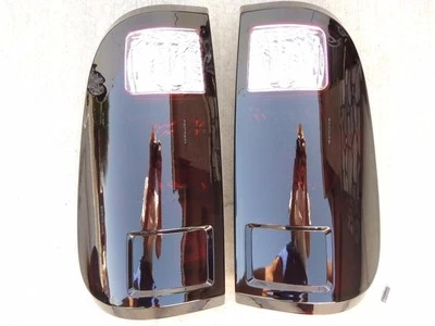 Ford F250 F350 Smoked Tail Lights (08-16) Black Tinted non led Custom Painted - Image 1 of 3