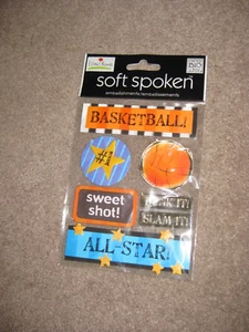 Soft Spoken Ellen Basketball Scrapbooking Aufkleber - Bild 1 von 1