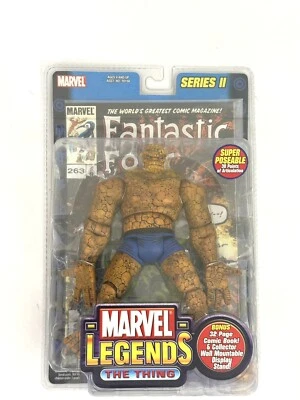 NUEVO 2002 Toy Biz Marvel Legends Serie 2 The Thing Figura de Acción Sellada Foto 1 de 4
