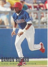 1996  Fleer Texas Rangers Team Set Damon Buford 2