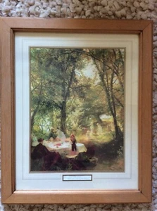 Our Picnic by Charles James Lewis Framed Print 23" X 19". Glazed - Picture 1 of 4