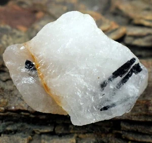 Quarzo rutilato nero naturale 35,10 ct pietra preziosa grezza guarigione grezza grado investimento - Foto 1 di 9