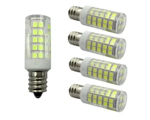 5pcs E12 C7 LED bulb 5W 110V Ceiling Fan Light Ceramics Lamp Garden light White - Picture 1 of 5