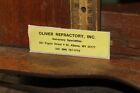 Vintage Coal Mining Sticker Decal Oliver Refractory St. Albans West Virginia
