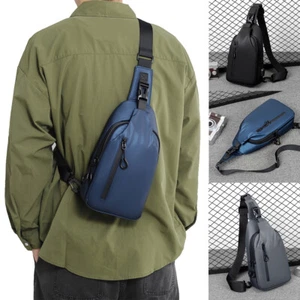 Large Capacity Chest Sling Shoulder Crossbody Backpacks Sport Outdoor for Men - Picture 1 of 24