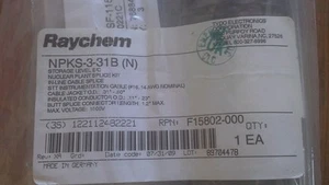 RAYCHEM 3/C IN LINE SPLICE KIT sealed factory bag NPKS-3-31B (N) NUCLEAR 0.6" OD - Picture 1 of 2