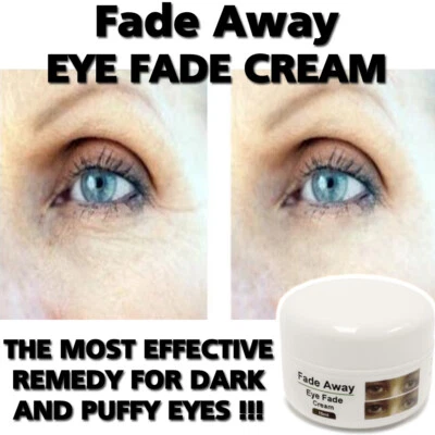 FADE AWAY EYE FADE CREAM LOTION STOPS DARK CIRCLES REMOVES EYE BAGS - Image 1 of 2