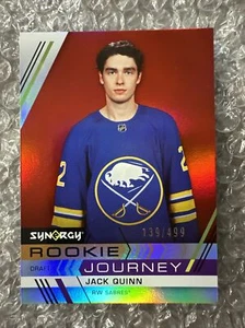 2022-23 JACK QUINN UPPER DECK SYNERGY ROOKIE JOURNEY DRAFT RED /499 - Picture 1 of 2
