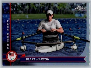 2024 Topps Chrome US Olympics #115 Blake Haxton Para Rowing Olympic Card - Picture 1 of 2