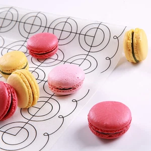 Macaron Baking Mat 26X60CM 65 Circles Dough Pastry Silicone Oven Pad Liner Tool - Picture 1 of 7