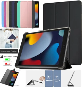 Smart Case For iPad 10.2" 9th 8th 7th Generation Leather Stand Cover 10.2" 2021 - Picture 1 of 15