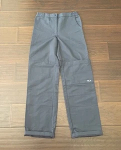 FILA Boys Youth Size Large 14 Gray Outdoor Lined Hiking Winter Pants - Picture 1 of 6