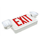 Exit Sign With Emergency Lights, Two Led Adjustable Head Emergency Exit Lights