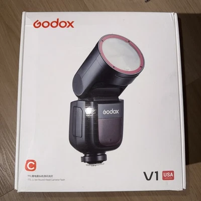 NEW IN BOX Godox V1 Flash for Canon WITH FREEBIES! - Image 1 of 4