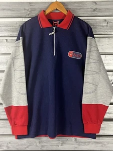 Vintage Paco Pullover Sweatshirt Mens M/L 1/4 Zip Rugby 90s hip hop shirt - Picture 1 of 8