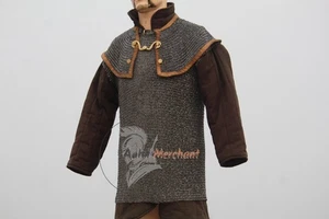 Anillos redondos celta Lorica Hamata 6 mm cúpula remachada cota de malla Lorica - Mejor regalo F - Imagen 1 de 7