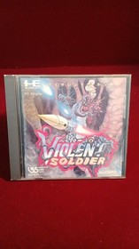 VIOLENT SOLDIER PC Engine PCE HuCard AI02005 IGS 1990 Hudson w/ Case Manual