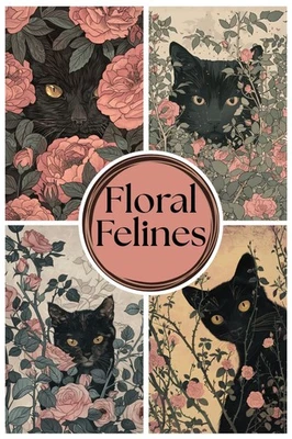 Floral Botanical Black Cat Greeting Card Set Of 10 Gothic Victorian Blank Cards - Image 1 of 4