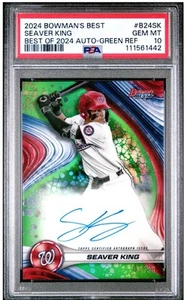 2024 Bowman's Best SEAVER KING Autograph Green /99 NATIONALS #B24-SK PSA 10 - Bild 1 von 2